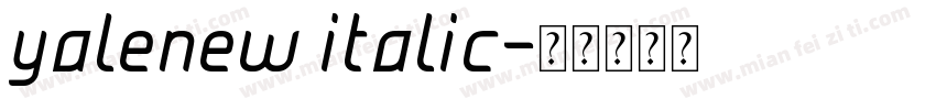 yalenew italic字体转换